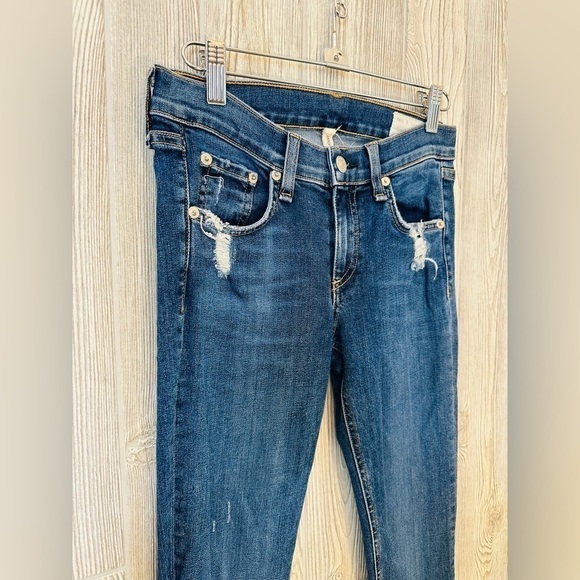 RAG & BONE - La Paz Skinny Jeans Distressed Luxury Denim Size 26 Womens - Picture 4 of 13